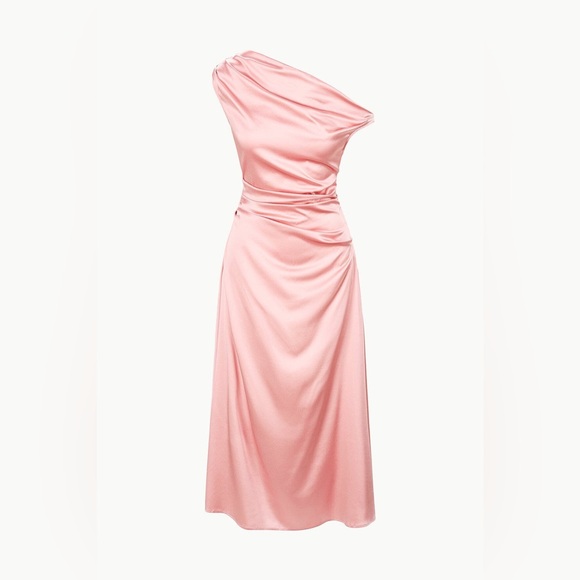 STAUD Dresses & Skirts - $695 STAUD PHARE SILK DRESS ROSE size 8